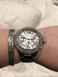 Michael Kors Camille Silver Dial Silver Steel Strap Watch for Women - MK5634