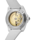 Gucci Dive Automatic Transparent Dial White Rubber Strap Watch For Men - YA136343