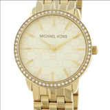 Michael Kors Argyle Glitz Rose Gold Dial Rose Gold Steel Strap Watch For Women - MK3120