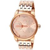 Diesel Mini Daddy Rose Gold Dial Rose Gold Steel Strap Watch For Men - DZ7318
