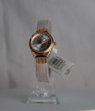 Guess Whisper Silver Dial Rose Gold Mesh Bracelet Watch for Women - W1084L3