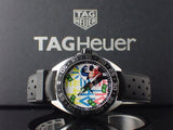 Tag Heuer Formula 1 Alec Monopoly Edisi Khusus Jam Tangan Tali Karet Hitam untuk Pria - WAZ1119.FT8023