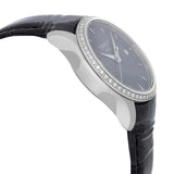 Tissot T Trend Couturier Diamonds Black Dial Black Leather Strap Watch for Women - T035.210.66.051.00