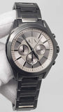 Armani Exchange Drexler Chronograph Grey Dial Grey Steel Strap Watch For Men - AX2603