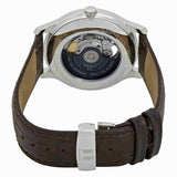 Tissot T Classic Tradition Powermatic 80 Open Heart Silver Dial Brown Leather Strap Watch for Men - T063.907.16.038.00