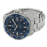 Tag Heuer Aquaracer Caliber 5 Automatic Blue Dial Silver Steel Strap Watch for Men - WAN2111.BA0822