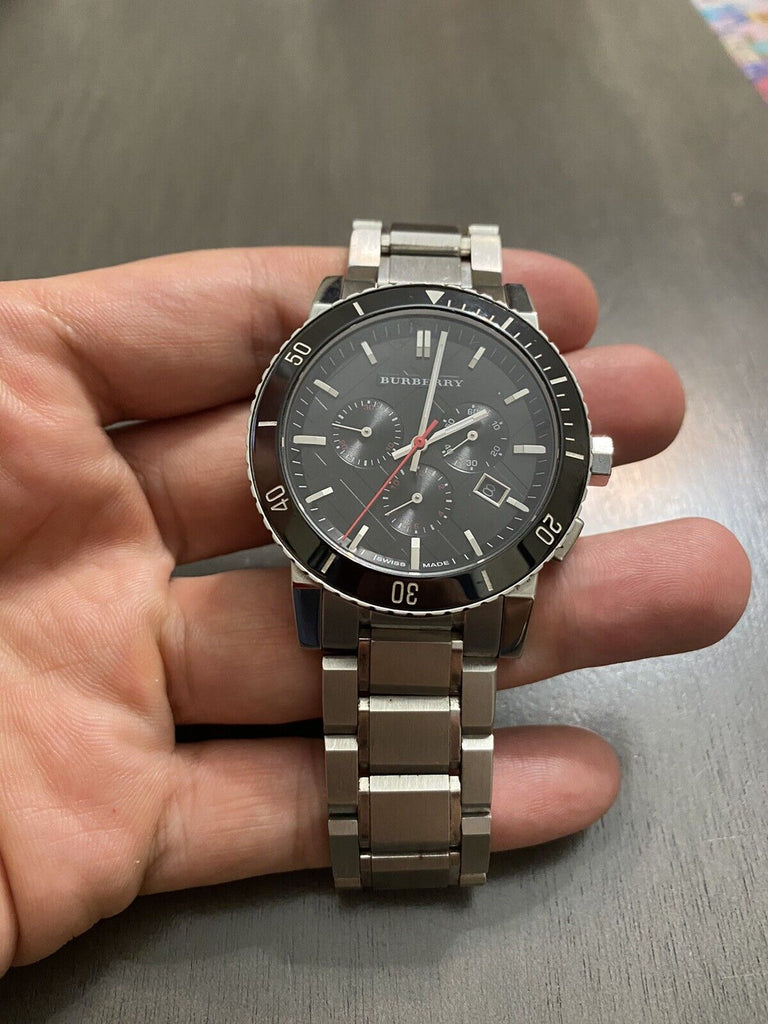 Burberry.sレーディース腕時計 Burberry The City Diamonds Mother of Pearl Dial Brown Leather