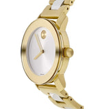 Movado Bold Silver Dial Two Tone Steel Strap Watch for Women - 3600129