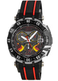 Tissot T Race Chronograph Stefan Bradl Special Edition Black Dial Black Rubber Strap Watch for Men - T092.417.27.057.02