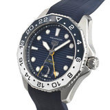 Tag Heuer Aquaracer Professional 300 GMT Automatic Blue Dial Blue Rubber Strap Watch for Men - WBP2010.FT6198