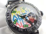 Tag Heuer Formula 1 Alec Monopoly Edisi Khusus Jam Tangan Tali Karet Hitam untuk Pria - WAZ1119.FT8023