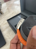 Tag Heuer Formula 1 Quartz Chronograph Blue Dial Orange Rubber Strap Watch for Men - CAZ1014.FT8028
