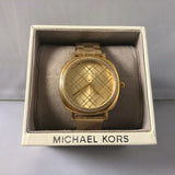 Michael Kors Nia Quartz Gold Dial Gold Steel Strap Watch For Women - MK3989