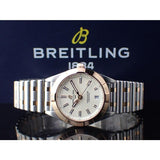 Breitling Chronomat 32 White Dial Two Tone Steel Strap Watch for Women - U77310101A1U1