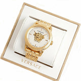 Versace Palazzo Empire White Dial Gold Steel Strap Watch for Men - VERD00318