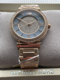 Michael Kors Kerry Mother of Pearl Dial Rose Gold Steel Strap Watch for Women - MK3333