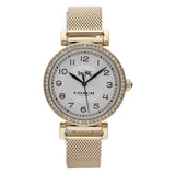 Coach Madison White Dial Gold Mesh Bracelet Watch for Women - 14502652
