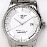 Tissot Luxury Powermatic 80 Silver Dial Silver Steel Strap Jam Tangan Untuk Pria - T086.408.11.031.00