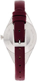 Calvin Klein Rebel Blue Maroon Dial Maroon Leather Strap Watch for Women - K8P231UN