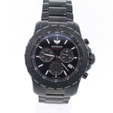 Movado Series 800 Chronograph Black Dial Black Steel Strap Watch For Men - 2600119