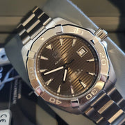 Tag Heuer Aquaracer Automatic Anthracite Grey Dial Silver Steel Strap Watch for Men - WAY2113.BA0928