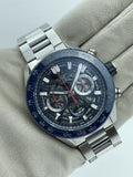 Tag Heuer Carrera Chronograph Blue Dial Silver Steel Strap Watch for Men - CBG2A11.BA0654