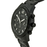 Guess Chronograph Black Dial Black Steel Strap Watch for Men - W15061G1