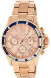 Michael Kors Everest Chronograph Rose Gold Dial Rose Gold Steel Strap Watch For Women - MK5755