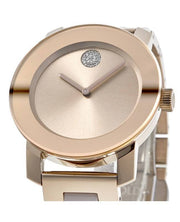 Movado Bold Rose Gold Dial Two Tone Steel Strap Watch for Women - 3600639