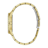 Guess Viva Diamonds Gold Dial Gold Steel Strap Watch for Women - W0111L2