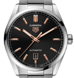 Tag Heuer Carrera Black Dial Silver Steel Strap Watch for Men - WBN2113.BA0639