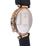 Guess Solstice Diamonds Black Mother of Pearl Dial Black Rubber Strap Watch for Women - GW0113L2