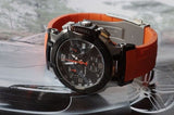 Tissot T Race Chronograph Black Dial Orange Rubber Strap Watch for Women - T048.217.27.057.00