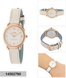 Coach Delancey White Dial White Leather Strap Watch for Women - 14502790