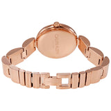 Calvin Klein Wavy White Dial Rose Gold Steel Strap Watch for Women - K9U23646