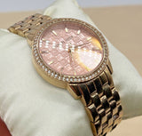 Michael Kors Argyle Quartz Rose Gold Dial Rose Gold Steel Strap Watch For Women - MK3156