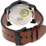 Movado Bold Black Dial Brown Leather Strap Watch For Men - 3600305