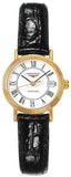 Longines Presence Automatic White Dial Black Watch untuk Wanita - L4.321.2.11.2