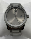 Movado Bold Verso Grey Dial Grey Steel Strap Watch for Men - 3600860