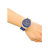 Guess Jet Setter Analog Quartz Blue Dial Blue Rubber Strap Watch For Women - W0571L1