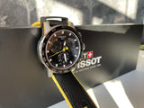 Tissot T Sport Supersport Chrono Tour De France Black Dial Black Nylon Strap Watch for Men - T125.617.17.051.00