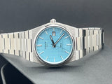 Tissot PRX Powermatic 80 Ice Blue Tiffany Dial Silver Steel Strap Watch for Men - T137.407.11.351.00