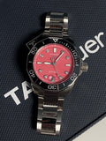 Tag Heuer Aquaracer Professional 300 Automatic Diamonds Pink Dial Silver Steel Strap Watch for Women - WBP231J.BA0618
