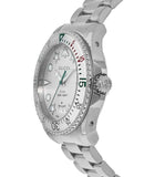 Gucci Dive Quartz White Dial Silver Steel Strap Watch For Men - YA136336