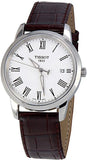 Tissot T Classic Dream White Dial Brown Leather Strap Watch for Men - T033.410.16.013.01