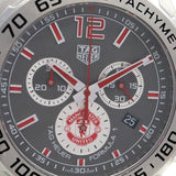 Tag Heuer Formula 1 Manchester United Special Edition Gray Dial Black Silicone Strap Watch untuk Pria - CAZ101M.FT8024