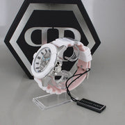 Philipp Plein The Skull White Dial White Silicone Strap Watch for Men - PWAAA1521