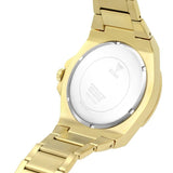 Guess Zeus Diamonds Gold Dial Gold Steel Strap Watch for Men - GW0209G2