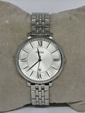 Fossil Jacqueline White Dial Silver Steel Strap Watch for Women - ES3698