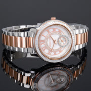 Michael Kors Madelyn Silver Dial Two Tone Steel Strap Watch for Women - MK6288